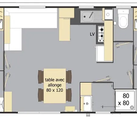 Kemp Mobilhome 4 Etoiles - Piscine - Ef0hdi *